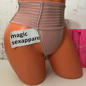 VS LUXE XS S M L STRAPPY CAGED MESH HIGH WAIST PANTY